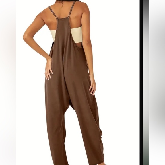 Brown Harem Style Jumpsuit Boutique New! Never Worn🤎 - Picture 2 of 3